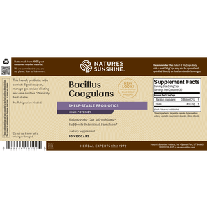 NutriBiome Bacillus Coagulans (90 caps)